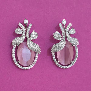 Compre en Línea Pendientes Clásicos de Calidad de Exportación de Kanhai Jewels para Mujer con Baño de Rodio y Circonita 444102 Aniversario - Product Image 5