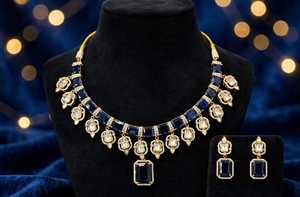 Juego de Collar y Aretes de Latón Plateado en Plata de Primera Calidad, Multicolor, para Mujer, Moderno, para Fiestas, Bodas, Aniversarios - Product Image 2