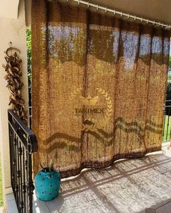 TAKIMEX Rideaux de porte de haute qualité en fibre de coco de coco Abat-jour de porte Styles personnalisés et logo acceptés - Product Image 2