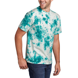 T-shirt pour homme en coton 100% tie-dye, respirant, col rond, manches courtes, sublimation et impression, qualité supérieure, OEM - Product Image 5