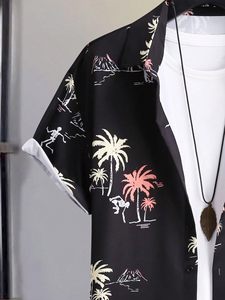 Men Fresh <b>Set</b> Print Short Sleeve Shirt Beach Shorts Matching Holiday Summer Casual Colorful Top top mens twin <b>set</b> matching - Product Image 3