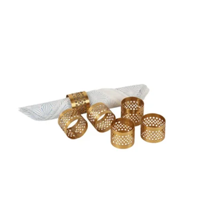 Anillos de Servilleta de Latón, Anillos de Servilleta Redondos para Servilletas y Papel Tisú, Anillo de Servilleta de Latón Moderno al Mejor Precio - Product Image 3