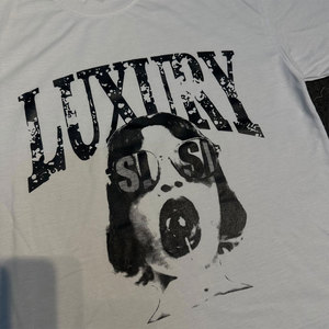 Camisetas de Hombre con Logotipo Personalizado, Cuello Redondo, Impresión en Serigrafía, 100% Algodón Grueso, Diseño Gráfico con Letras Impresas, Estilo Urbano - Product Image 4