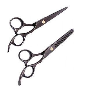 Professional Beauty Left-Handed Salon Barber Scissor Combination Set <b>Thin</b> Japanese Stainless Steel Blade Plastic Handle Sharp 28 - Product Image 1