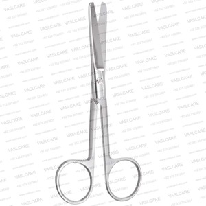 Ciseaux chirurgicaux droits à bout arrondi de 4-1/2″ (11,5 cm) – Acier inoxydable, usage général ou ciseaux à sutures et draps par Vaslcare - Product Image 6