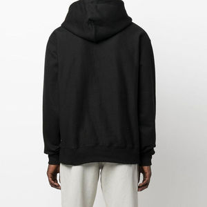 Sudadera con Capucha Negra para Hombre, con Estampado Gráfico, Estilo Casual Urbano, Manga Larga, con Cordón Ajustable y Bolsillo Tipo Canguro - Product Image 2
