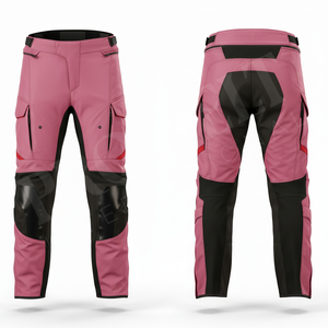 Pantalon de moto robuste, pantalon de motard protecteur, imperméable, coupe-vent, pantalon de motocross personnalisé avec protections pour les genoux - Product Image 5