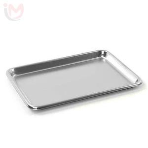 Plateau médical rectangulaire en acier inoxydable, porte-instruments, plateau pour outils chirurgicaux - Product Image 5
