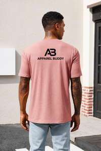 เสื้อยืดแขนสั้นผู้ชายแบรนด์ AMY ผ้าฝ้าย 100% ทรงปกติ รับสกรีนโลโก้ ขายส่ง - Product Image 2