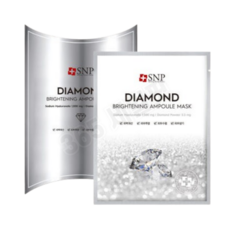 Maschera Illuminante SNP Organic Diamond Brightening Ampoule, 20 Fogli, 1 Confezione, 20 Pezzi, con Funzione Sbiancante per il Viso - Product Image 1