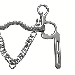 Bocado de Acero Inoxidable para Caballo con Cadena de Gancho, Bocado de Doble Acción de Alta Calidad para Equipo Ecuestre - Product Image 3