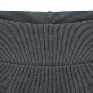 Jupe courte trapèze pour femme, taille élastique, tricotée, couleur unie, style décontracté, mélange doux de coton et élasthanne, toutes saisons - Product Image 4