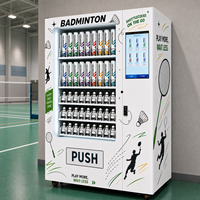 Distributeur automatique de raquettes et de volants de badminton avec écran tactile intelligent, paiement sans espèces, service 24h/24 et 7j/7