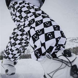High Quality <b>Waterproof</b> Plus Size Checkerboard for Face Ski Pants Breathable Windproof Insulated Snowboard Trousers Baggy - Product Image 3
