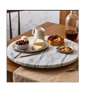 Plato Giratorio Lazy Susan de Mármol Natural de Alta Calidad, Accesorios de Cocina, Estante de Almacenamiento Hecho a Mano, Más Vendido - Product Image 5