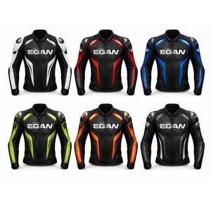 Best Quality Men Genuine Leather Breathable Formal Stand Collar Front Logo Motorbike <b>Racing</b> <b>Jacket</b> New Arrival Autumn - Product Image 4
