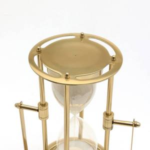 High Demand Elegant Clock Classic Antique Traditional Time Management Tool Clear Glass Polished Metal Stand Kitchen - Product Image 5