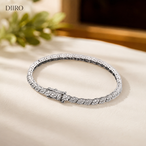 925 Sterling <b>Silver</b> Pear Shape Brilliant Cut Moissanite White Gold Plated Tennis <b>Bracelet</b> Women's Everyday Wear Jewelry - Product Image 1