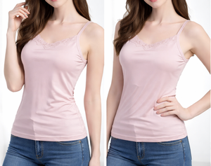 เสื้อกล้ามไหมถักคอวีลำลองสำหรับผู้หญิง ขายส่งประจำฤดูร้อน ระบายอากาศได้ดี รับผลิตแบบ OEM ODM เสื้อผ้าสั่งทำ LUU GIA PHAT - Product Image 1