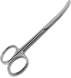 Northbent-tijeras curvadas de sutura, herramienta médica de seguridad veterinaria, acero inoxidable, 3,5" - Product Image 1