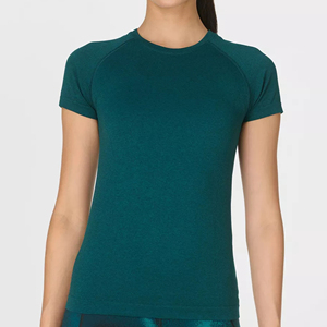 Nouveauté : T-shirt pour femme, t-shirt à manches courtes en coton pour femme, doublure respirante, t-shirts pour femme toutes saisons - Product Image 1