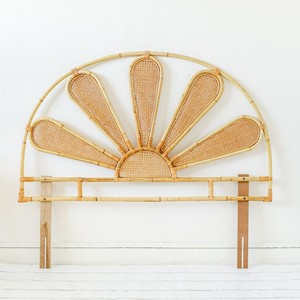Natural rattan <b>headboard</b> coastal-inspired design <b>headboards</b> highest quality cane bed boards - Product Image 6