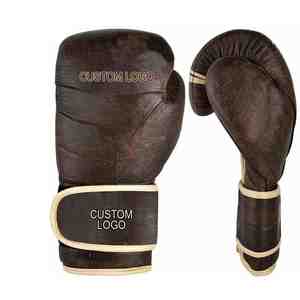 Nouveaux gants de sparring personnalisés de haute qualité, respirants, en cuir et polyester, avec fermeture à lacets, pour les combattants professionnels de MMA et de boxe. - Product Image 4