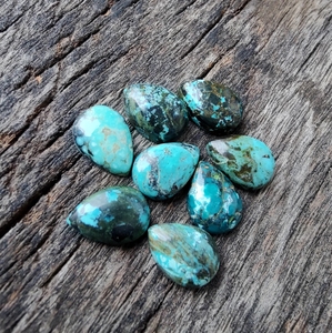 Handmade Natural Turquoise Pendant Pear Cut Gemstone Accessories Color Play/<b>Fire</b> AAA Quality - Product Image 3