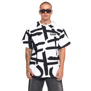 High Quality Wholesale 100% Cotton <b>Tshirts</b> for Men T Shirts Plain Custom DTG Printing Oversized <b>White</b> Blank T-Shirt - Product Image 1