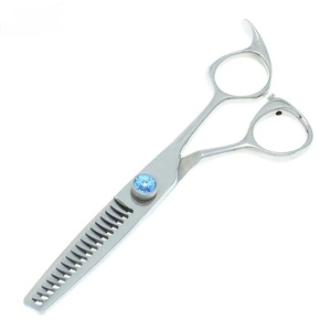 Ciseaux professionnels pour la parrure des cheveux, en acier inoxydable, 28 dents, pointe acérée, pour droitiers, manche en caoutchouc, longs et durables, pour la coiffure - Product Image 3