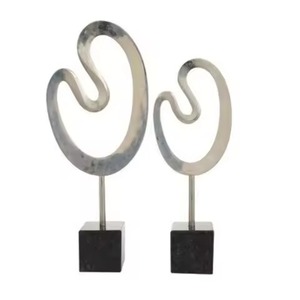 Centerpiece Metal Sculpture Modern Art Figurine <b>Decorative</b> Showpiece Living Room <b>Table</b> <b>Decor</b> - Product Image 2
