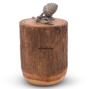 ชุดกระป๋องเก็บของในครัว 3 ใบ พร้อมฝาโลหะ ดีไซน์มาตรฐานพิเศษ ตกแต่งด้วยใบทองเหลืองสุดหรู - Product Image 3