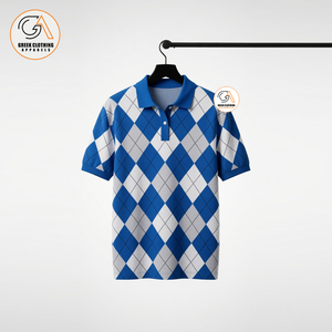 Chemise décontractée à manches courtes pour homme Phi Beta Sigma, en coton sergé imprimé numérique 210g non tissé, bleu et blanc, avec poche, séchage rapide - Product Image 4