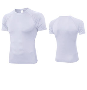 Fabricant de t-shirts de compression légers pour hommes, vêtements de sport respirants - Product Image 4