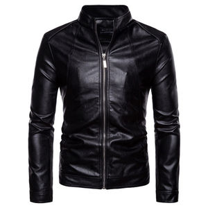 Veste en cuir véritable pour homme sur mesure, veste en cuir de moto noire, fabricants de vestes en cuir pour homme - Product Image 2