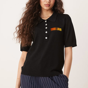 เสื้อเชิ้ตฤดูร้อนสำหรับผู้หญิง ปรับแต่งได้ เป็นมิตรกับสิ่งแวดล้อม ผ้าฝ้าย 100% แขนสั้น แห้งเร็ว ระบายอากาศได้ดี กันยับ สวมใส่สบาย ตกแต่งด้วยลายปัก - Product Image 4