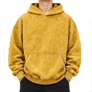 เสื้อฮู้ดดี้ทรงโอเวอร์ไซส์แบบฟอกสี 450GSM สวมใส่สบายทุกวัน ผู้ผลิตเสื้อผ้าสั่งทำพิเศษสำหรับการสวมใส่ในชีวิตประจำวัน พร้อมบริการสั่งซื้อจำนวนมาก - Product Image 1