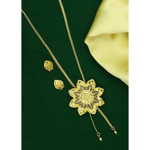 Necklace With Earrings <b>Jewellery</b> <b>Set</b> Goldplated Pure Brass High Quality Uae Dubai Necklace Design Necklace <b>Jewellery</b> <b>Set</b> - Product Image 6