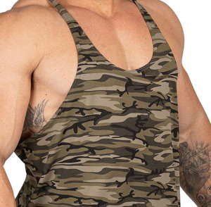 Men <b>Stringer</b> <b>Vest</b> Singlet Custom Sleeveless Fitness Breathable Quick Dry Tank Tops Lightweight Gym Training Apparel OEM Supplier - Product Image 6