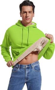 Men's Sherpa <b>Fleece</b> <b>Hoodie</b> Winter Warm <b>Teddy</b> Pullover Sweatshirt Custom Men's <b>Teddy</b> <b>Fleece</b> <b>Hoodie</b> Oversized Sherpa Sweatshirt - Product Image 2