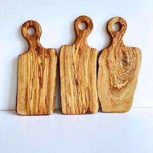 Planche à découper en bois d'acacia écologique, forme rectangulaire, poignée en bois, passe au lave-vaisselle, épaisseur 1,5 cm, modèle AFA01 - Product Image 2