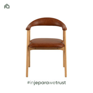 Échantillon Gratuit : Chaises de Salle à Manger en Bois à Dossier Haut avec Coussin en Tissu Doux et Chaises de Plage en Bois, Chaise de Salle à Manger en Bois Addi avec Accoudoirs - Product Image 4