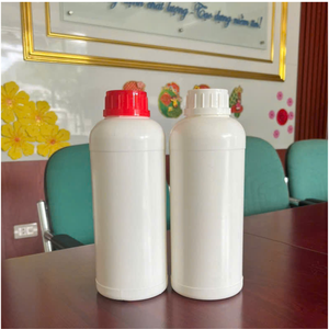 Botella de Plástico Cilíndrica de HDPE de 1000 ml con Tapa de Rosca y Anillo Antiderrames, Impresión de Calcomanías para Envasado de Líquidos/Tabletas Químicas - Product Image 2