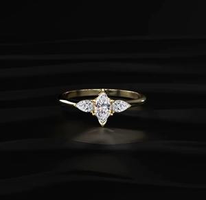 Anillo de Diamantes de Oro de 18K de Lujo y Calidad Premium para Mujer, Regalo de Joyería Fina para Boda, Compromiso o Aniversario, Disponible para la Venta - Product Image 6