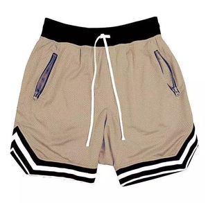 Pantalones Cortos Deportivos de Malla Vintage de Alta Calidad para Hombre, de Secado Rápido, con Bolsillos con Cremallera, Estilo Urbano, 2026 - Product Image 3
