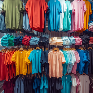 Men's 100% Cotton Formal Silk Screen Printed Embroidered Solid Design Front Logo Short Sleeve T-Shirts - Product Image 3