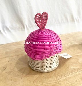 Panier à cupcakes Gergean de haute qualité, fait à la main en rotin et osier, boîte cadeau pour les cadeaux du Ramadan et de l'Aïd - Product Image 5