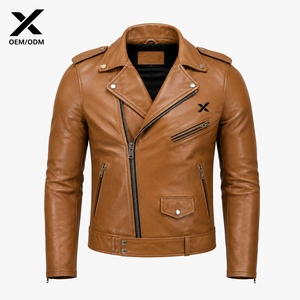 Veste de moto classique pour homme X Sports City, coupe cruiser, manches longues, coupe-vent, toutes saisons, avec logo frontal, OEM/ODM - Product Image 1