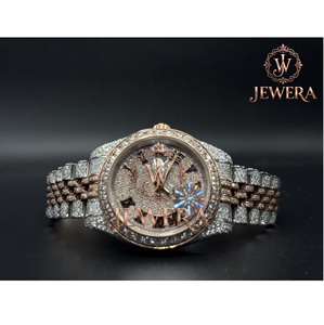 Best Selling Sophisticated Stainless Steel Silver <b>Watch</b> with Mossinate Diamonds <b>for</b> Business Casual and Evening Wear <b>for</b> Sale - Product Image 1