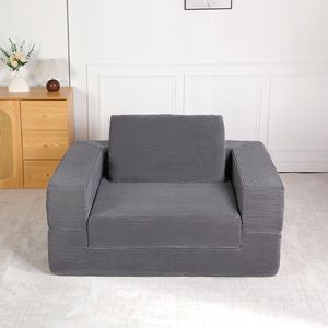 Sofá Cama Moderno y Compacto para Perros y Adultos, Tela de Pana para Sala de Estar y Dormitorio, No Requiere Montaje - Product Image 2